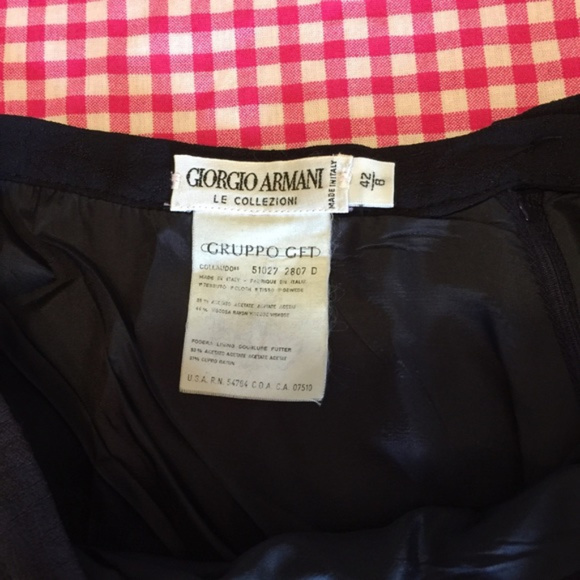 Giorgio Armani Navy Blue High Waist Skirt - Picture 5 of 7